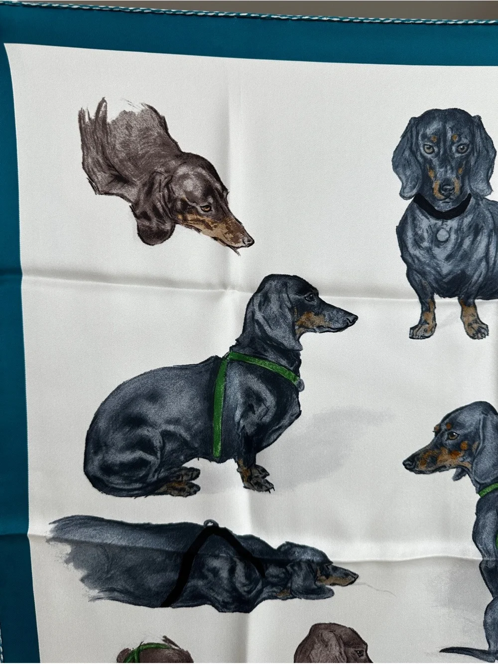 Hermes Les Bassets Scarf 70